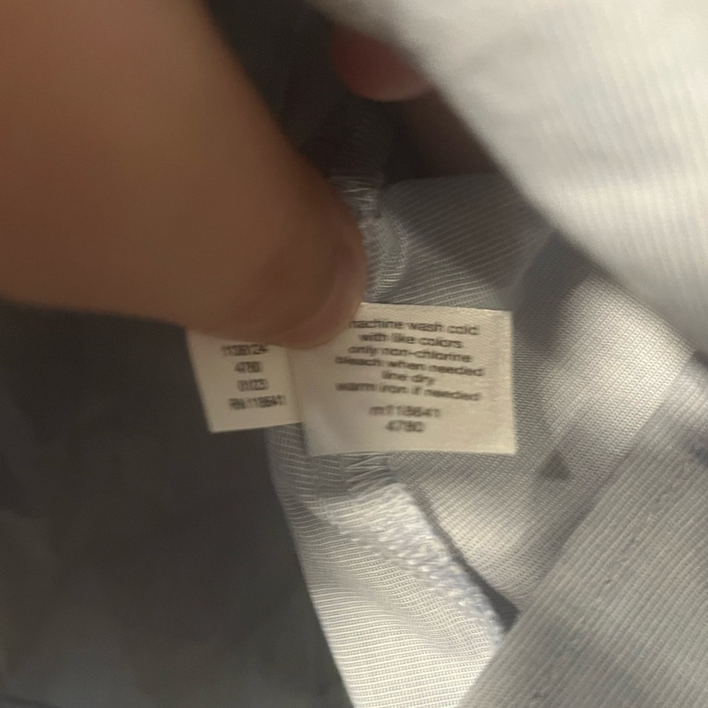 NWT Lane Bryant Sleeveless Blouse Wraparound Top Size 16 Light Blue Cotton 1x - Picture 6 of 7